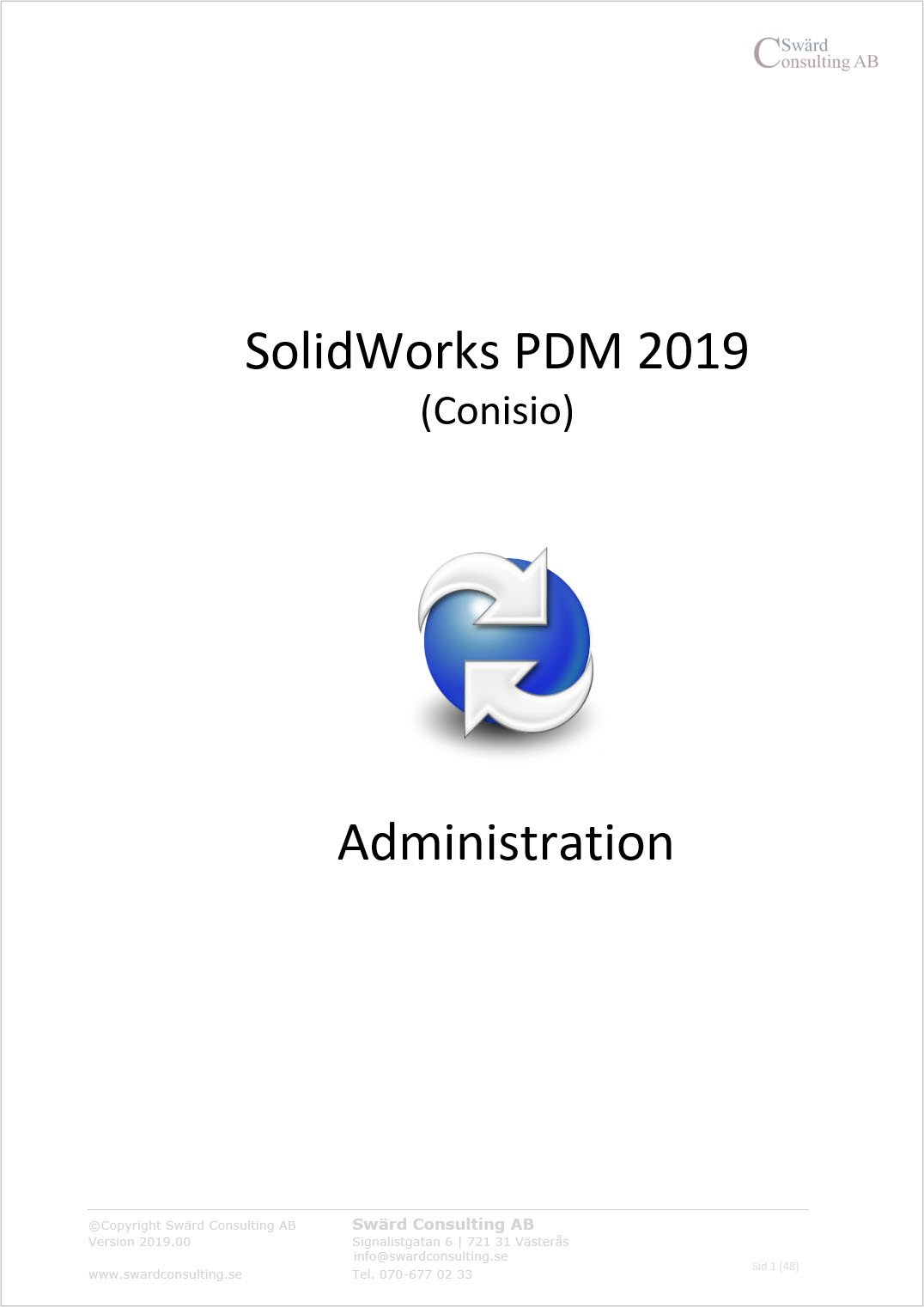 Svensk administrations manual SolidWorks PDM 2019 (Conisio)